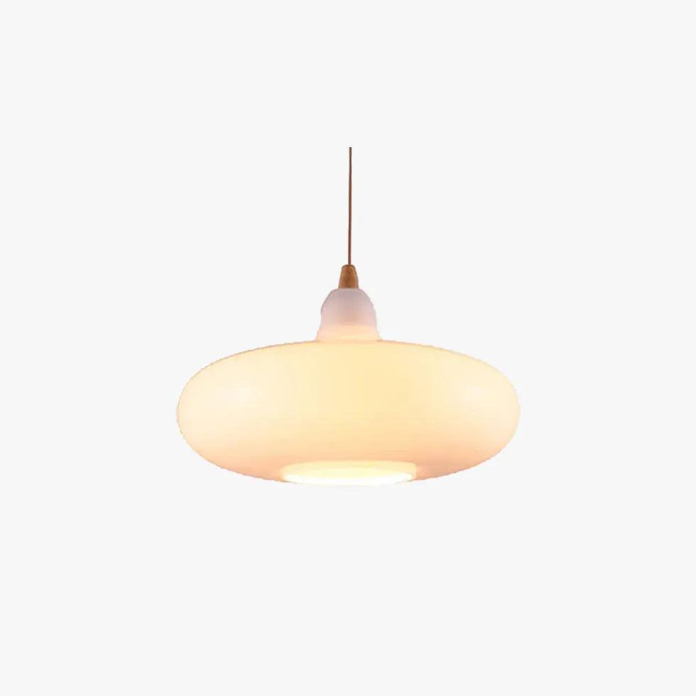 Matte Frosted White Glass Minimalist Pendant Light - Clowas