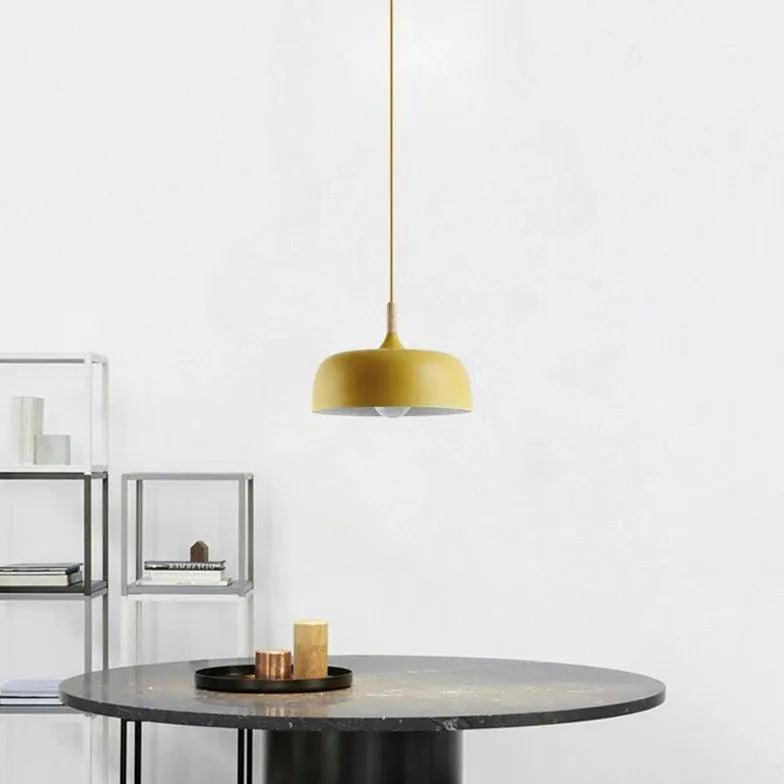 Matte Minimalist Round Modern Pendant Light - Clowas