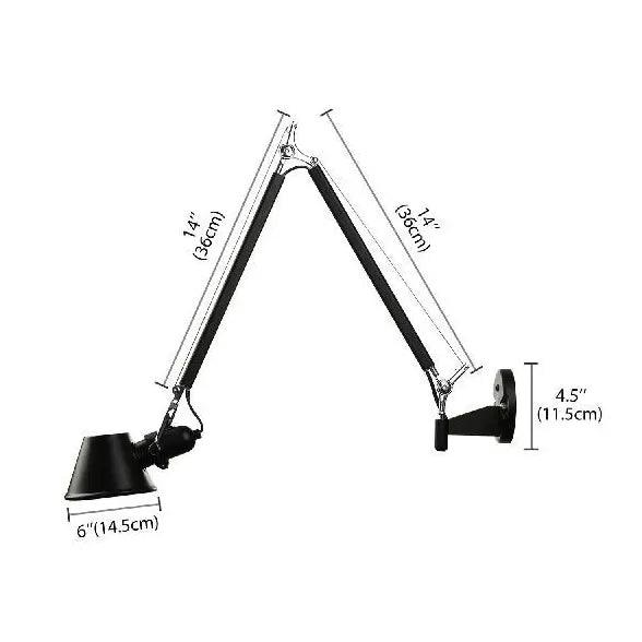 Metal Arms Adjustable Industrial Wall Lights - Clowas
