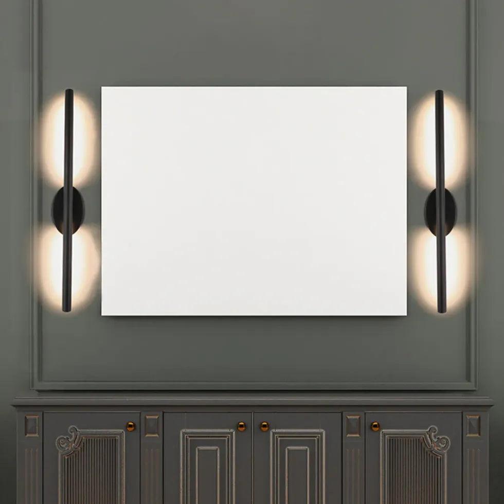 Metal Black Led Bathroom Mirror Lights - Clowas