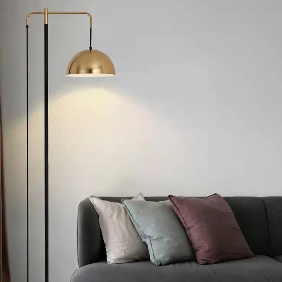 Metal Dome Arm Modern Floor Lamp - Clowas