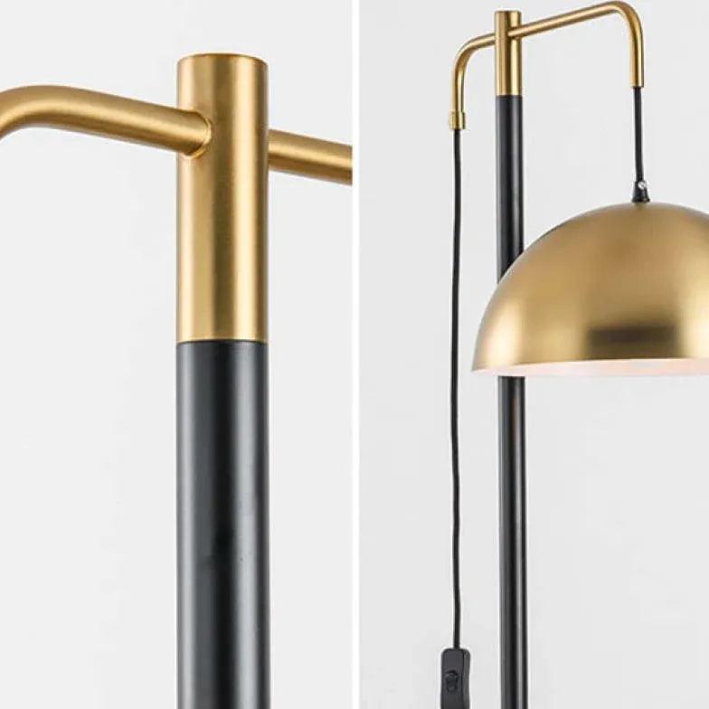 Metal Dome Arm Plug-In Floor Lamp - Clowas