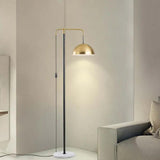 Metal Dome Arm Plug-In Floor Lamp - Clowas