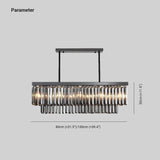 Metal Frame Black Glass Pendant Light - Clowas