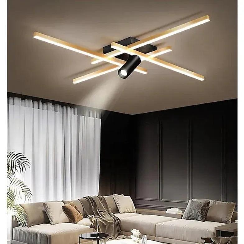 Crossing Lines LED Modern Flush Ceiling Lights - Clowas