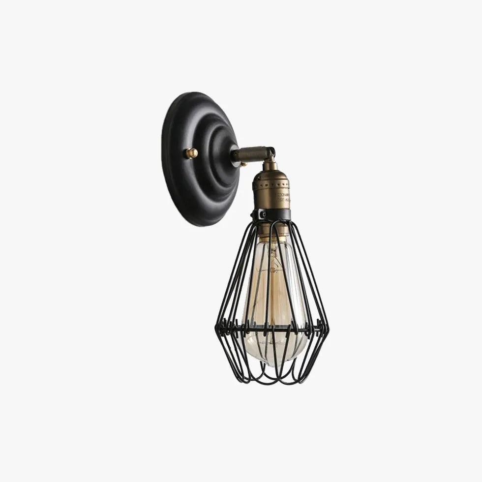 Metal Wire Frame Dining Room Wall Light - Clowas