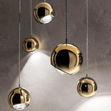 Luxury Metal Glass Globe Pendant Living Room Lights