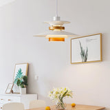 Wooden Wabi-Sabi UFO Style Pendant Light