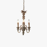 Milky White Vintage Wooden Chandelier - Clowas