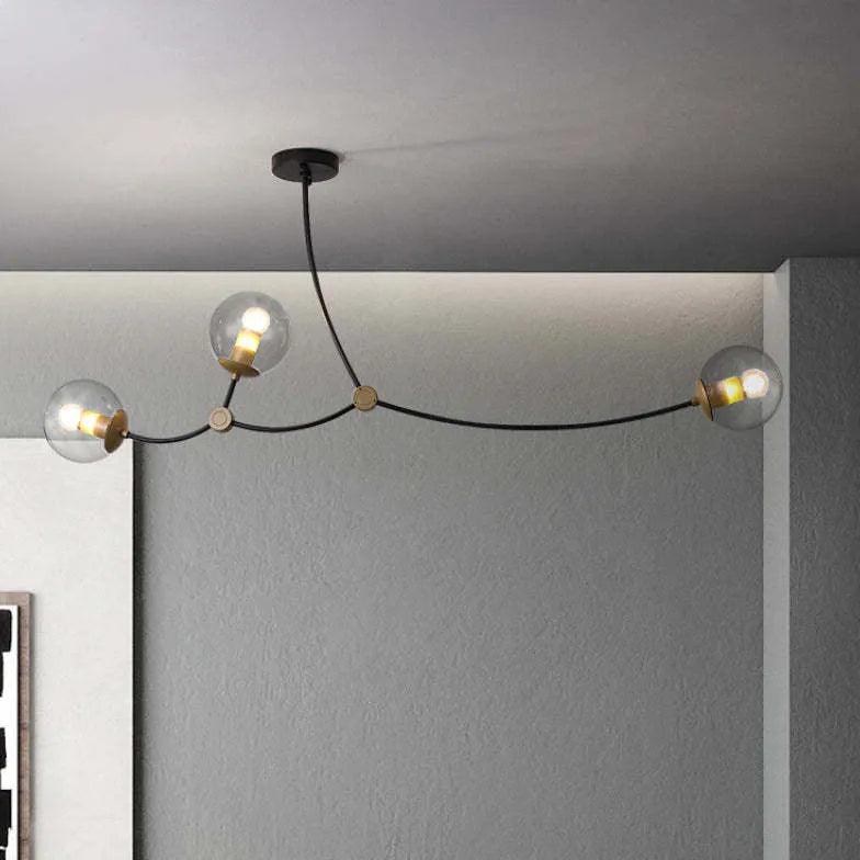 minimalist branch modern black chandelier - Clowas