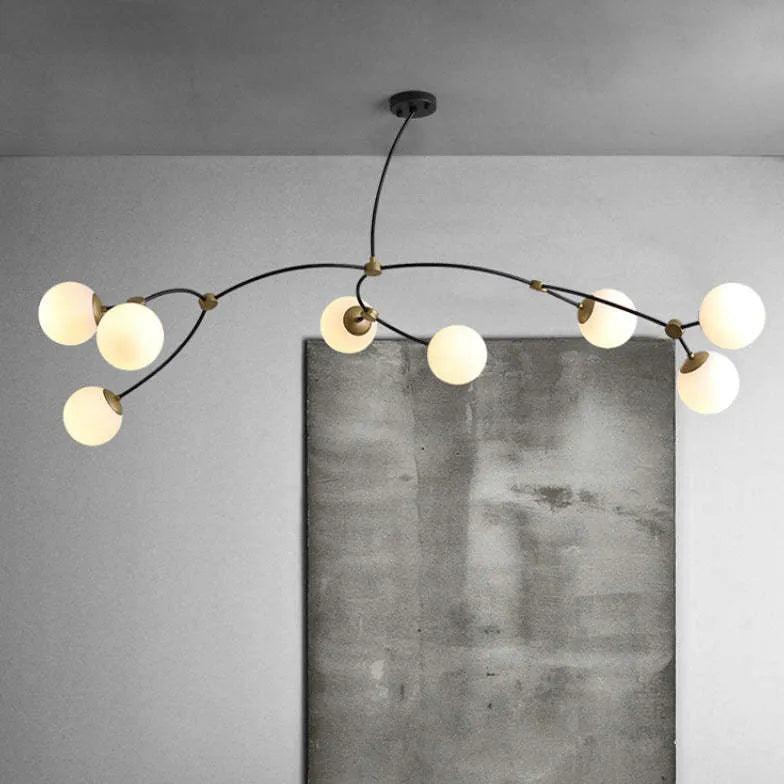 minimalist branch modern black chandelier - Clowas
