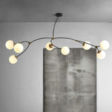 minimalist branch modern black chandelier - Clowas