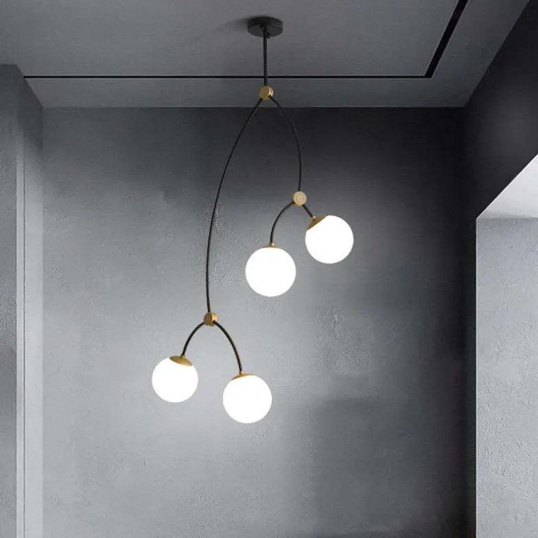 minimalist branch modern black chandelier - Clowas