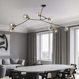 minimalist branch modern black chandelier - Clowas