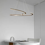 Minimalist Curved Modern Bedroom Pendant Light - Clowas