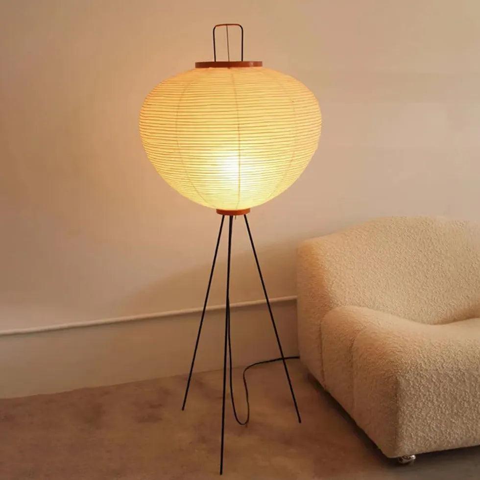 Modern Rice Paper Floor Lamp for Living Room
