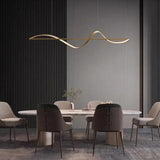 Minimalist Waves Modern Dining Room Pendant Light - Clowas