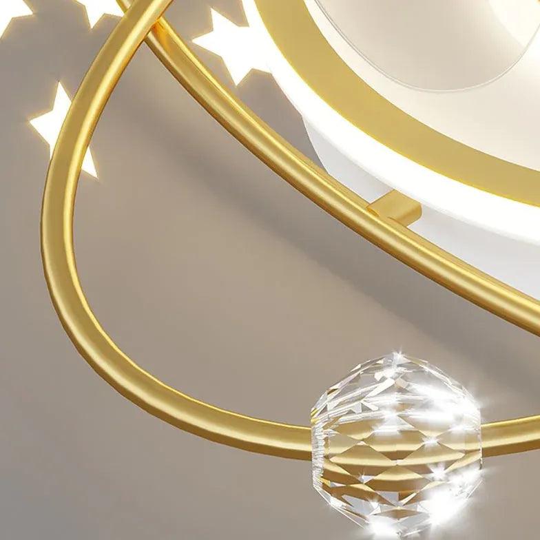 Planetary Orbits Modern Ceiling Fan With Light - Clowas