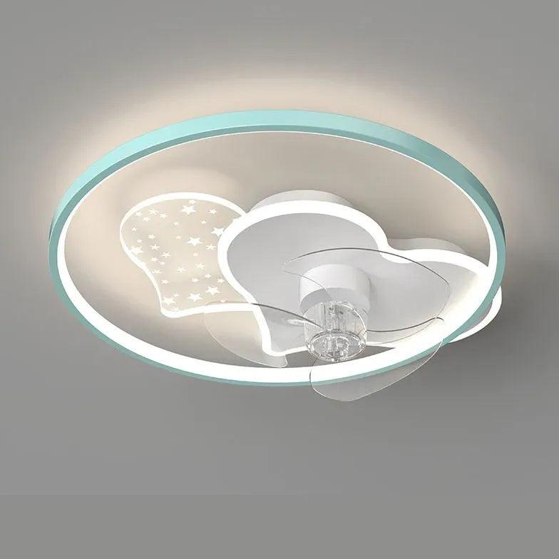 Transparent Cloud LED Ceiling Fan With Light - Clowas