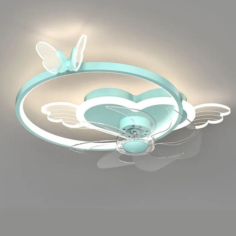 Transparent Cloud LED Ceiling Fan With Light - Clowas