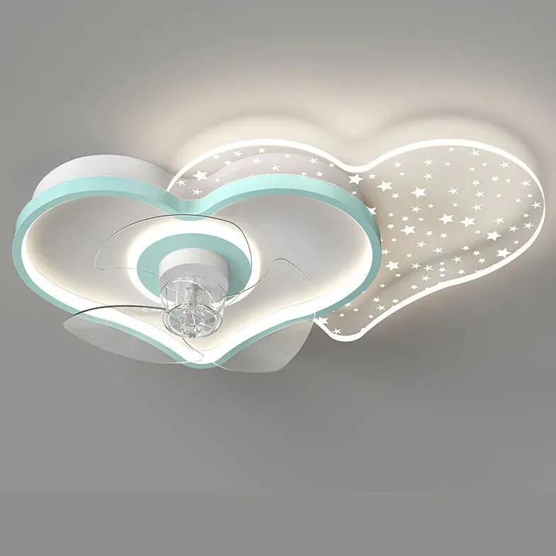 Transparent Cloud LED Ceiling Fan With Light - Clowas