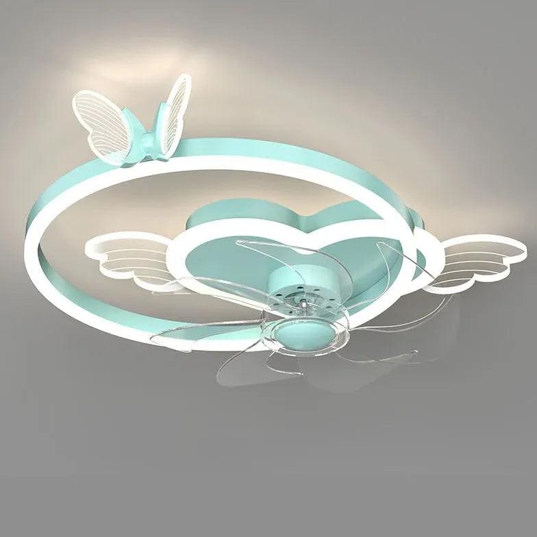 Transparent Cloud LED Ceiling Fan With Light - Clowas