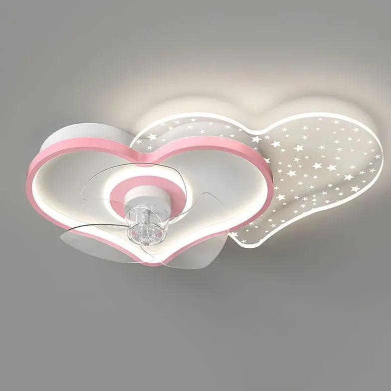 Transparent Cloud LED Ceiling Fan With Light - Clowas