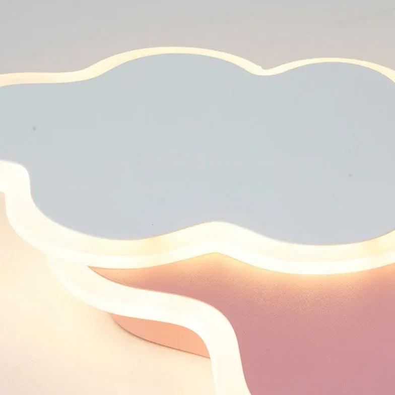 Blue Clouds Bedroom Ceiling Fan With Light - Clowas