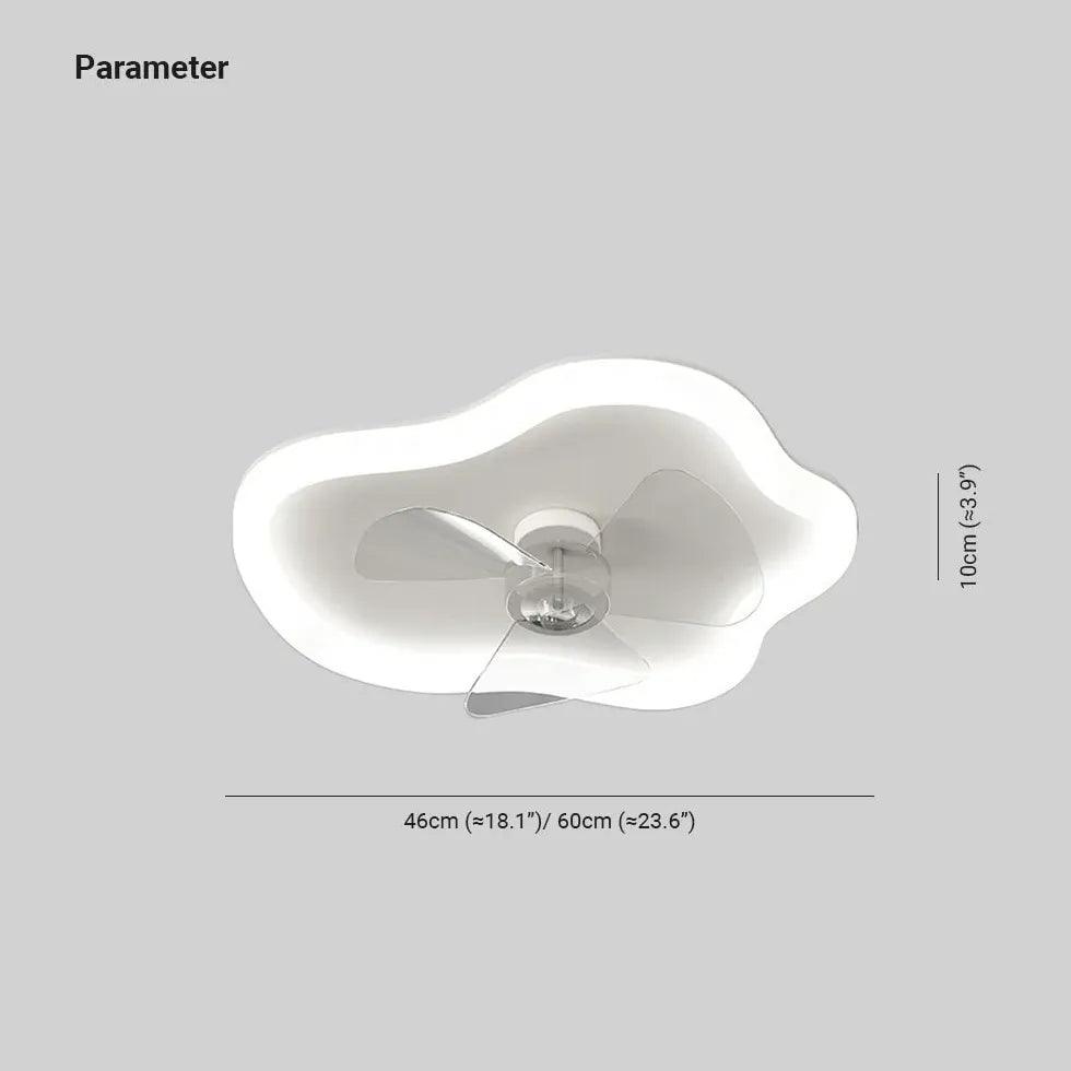 Versatility Bedroom White Ceiling Fan With Light - Clowas