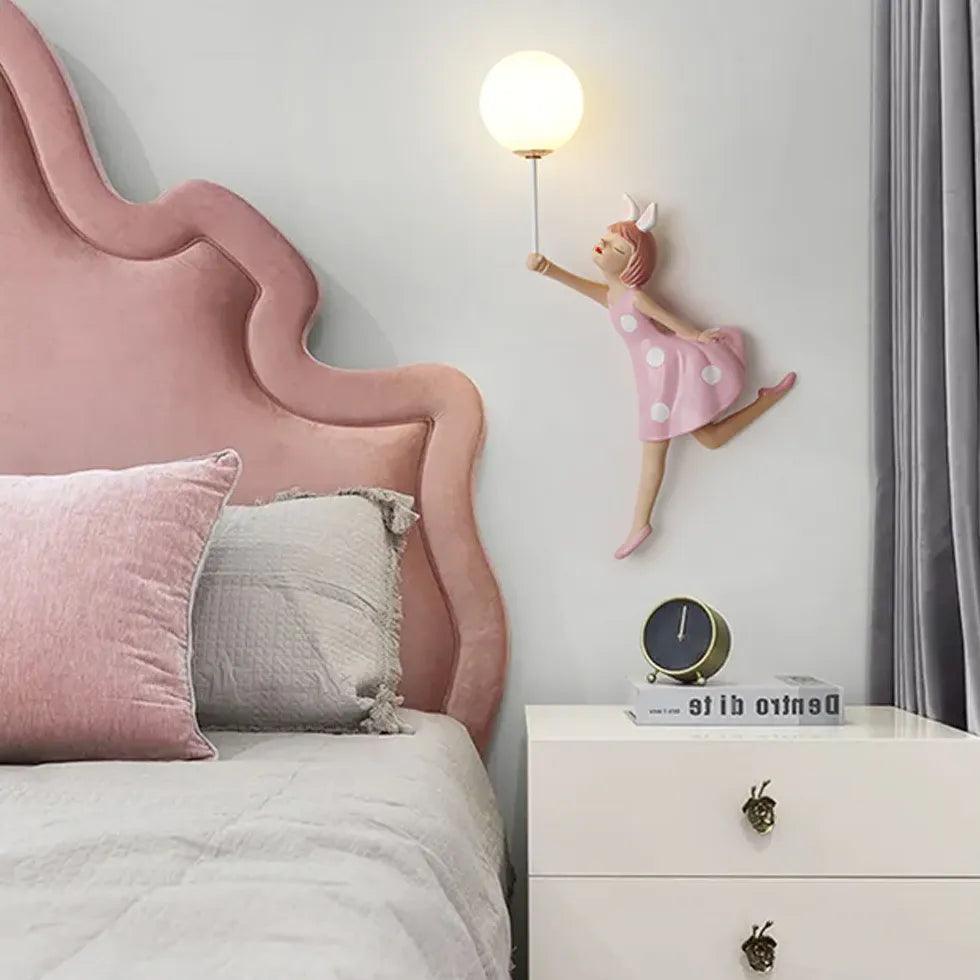 Girl Shaped Children's Bedroom Wall Lights - Clowas