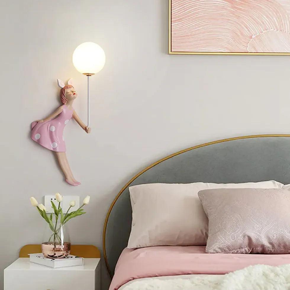 Girl Shaped Children's Bedroom Wall Lights - Clowas