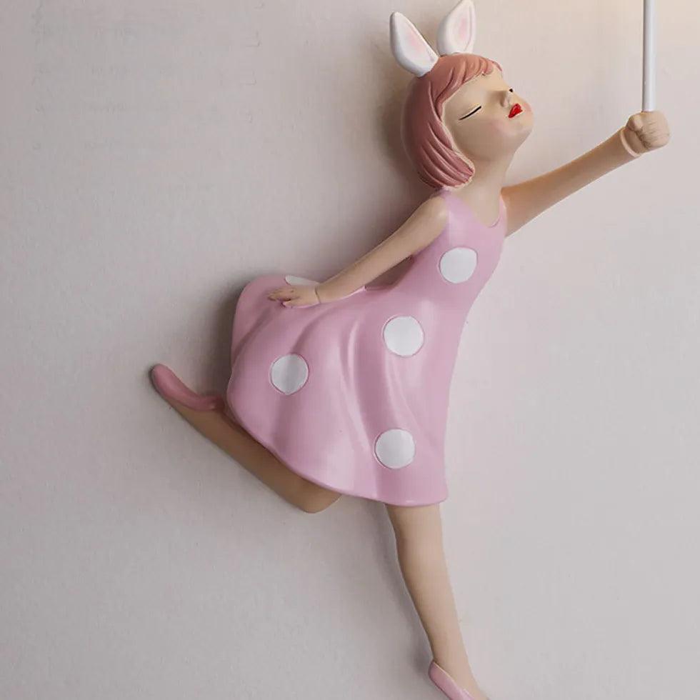 Girl Shaped Children's Bedroom Wall Lights - Clowas