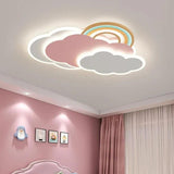 Rainbow Cloud Bedroom LED Flush Ceiling Lights - Clowas