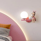 Pink Wall Light for Bedroom - Clowas