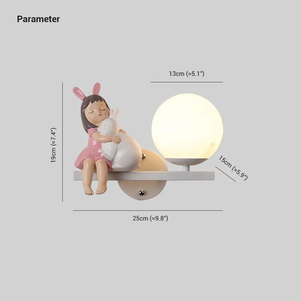 Pink Wall Light for Bedroom - Clowas