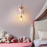 Unicorn Cartoon Children's Bedroom Wall Lights - Clowas