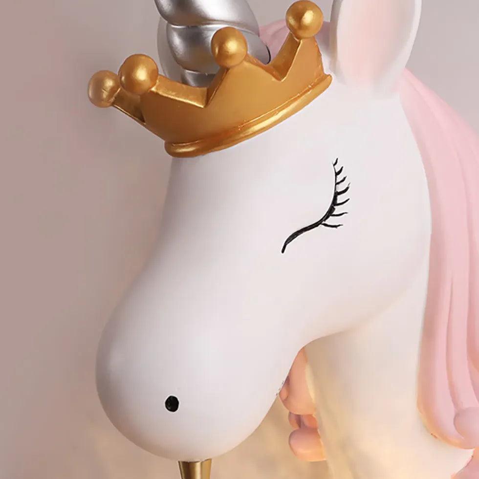 Unicorn Cartoon Children's Bedroom Wall Lights - Clowas