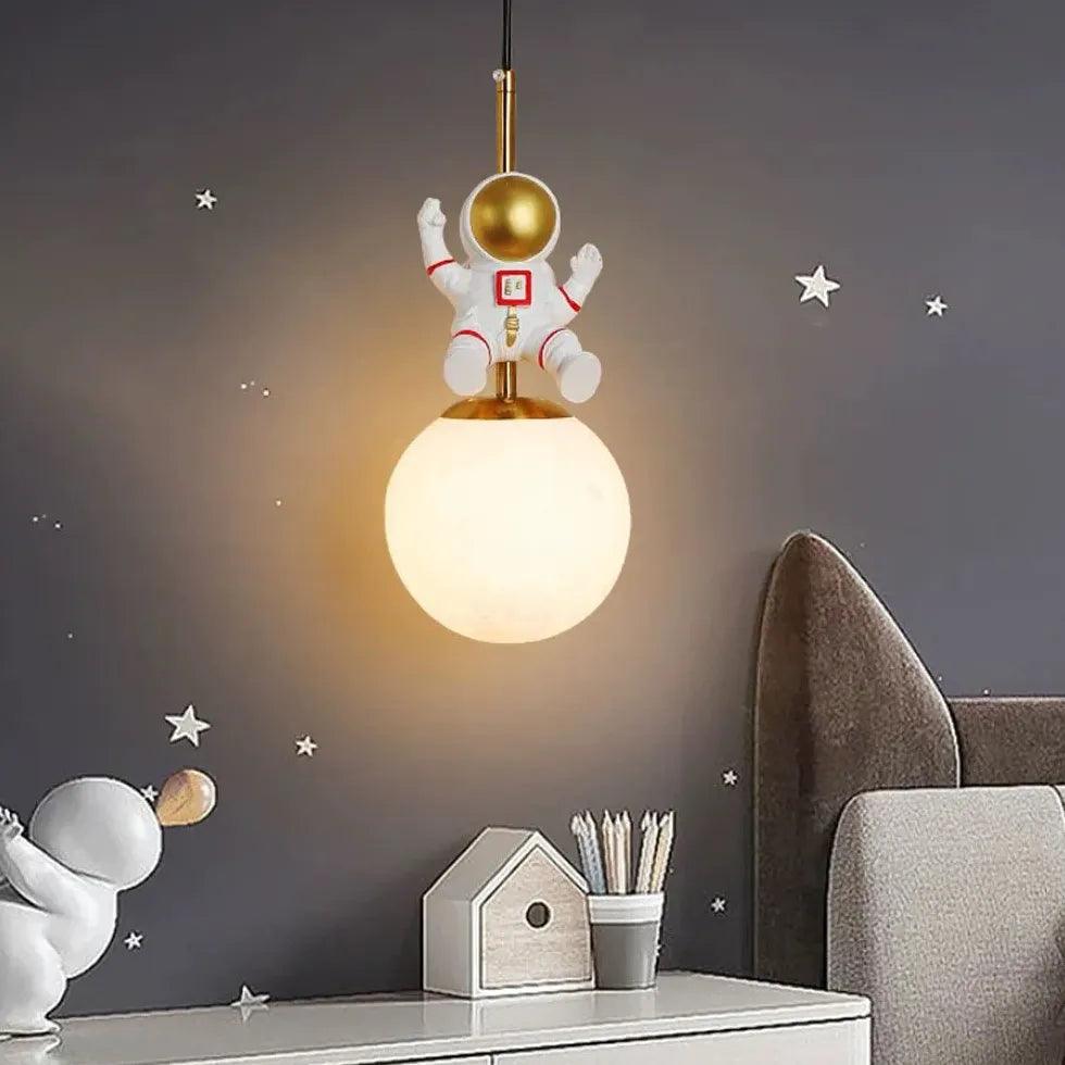 Astronaut Planet Ball Bedroom Pendant Light - Clowas