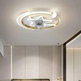 Star Ring Bedroom Ceiling Fan With Light - Clowas