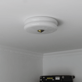 French Eye Protection Bedroom Milk Glass Ceiling Light