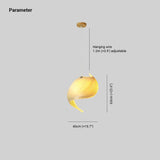 Japanese Conch Wooden Pendant Light For Ceiling