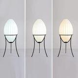 Silk Egg Shaped Modern Living Room Floor Lamp