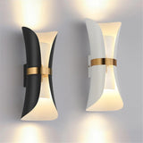 Nordic Hourglass Double Bedroom Wall Light Sconces