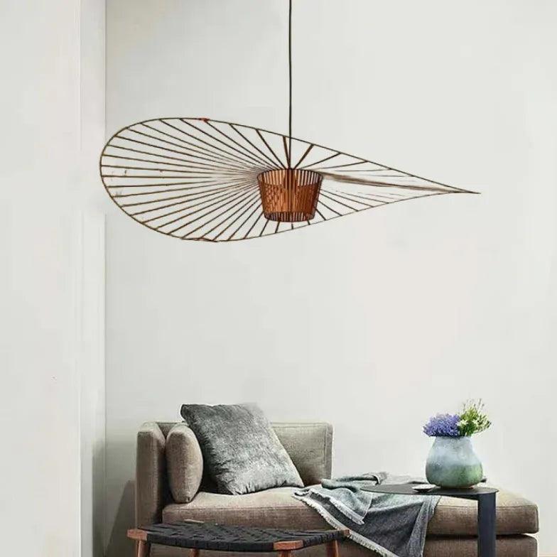 Hat-Shaped Frame Modern Living Room Pendant Light - Clowas