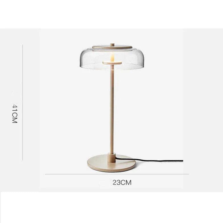 Transparent Glass Minimalist Plug-In Table Lamp - Clowas