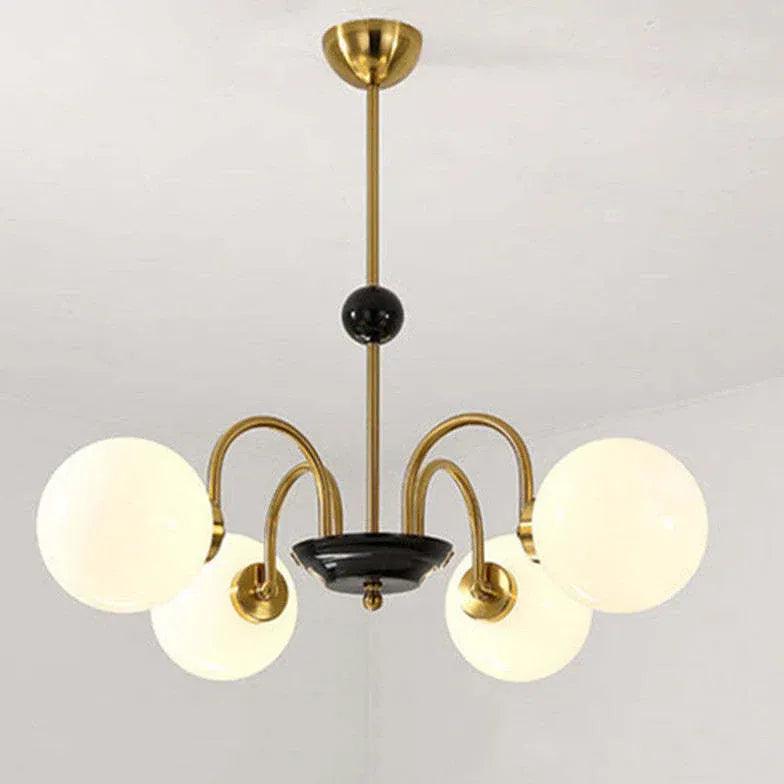 Adjustable White Glass Modern Chandelier - Clowas