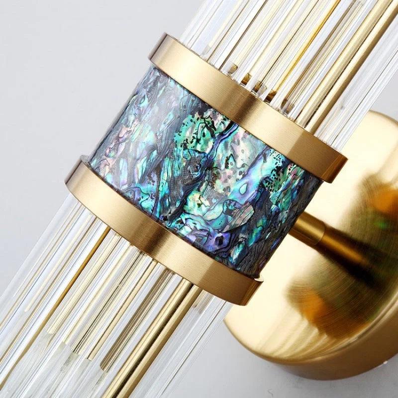 Modern Gold Crystal Up and Down Lights - Clowas