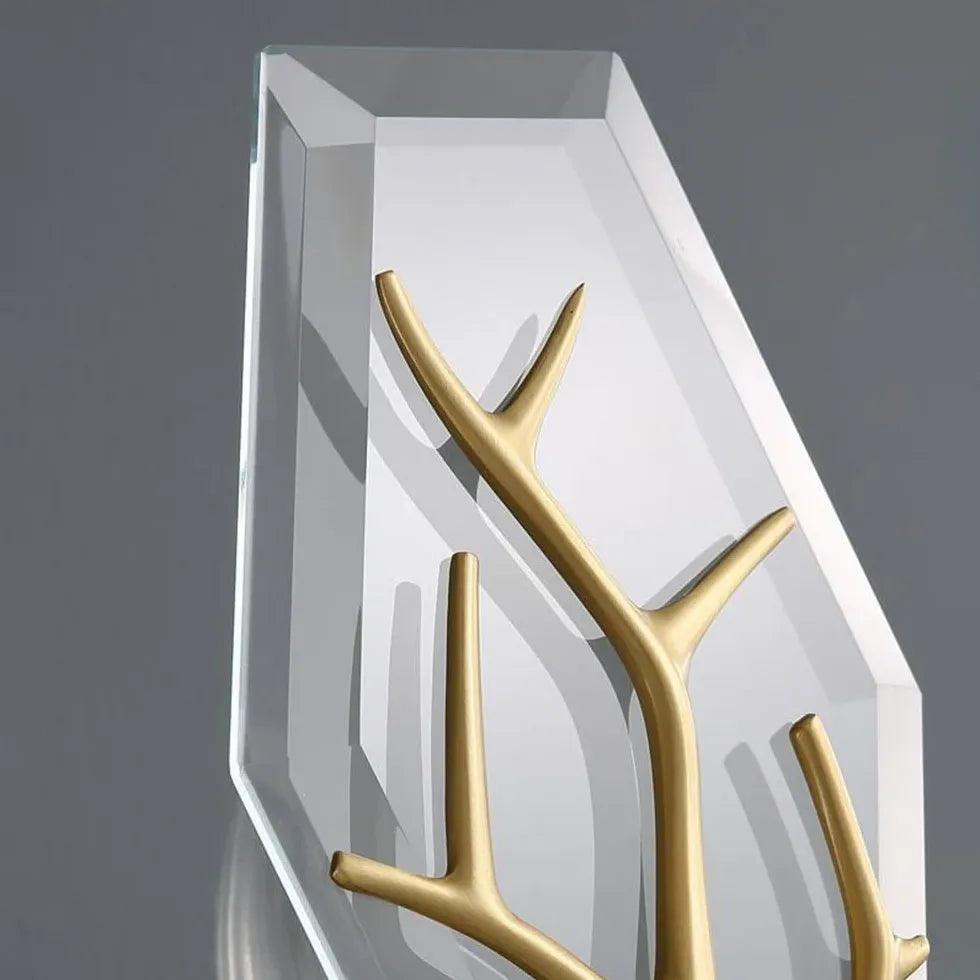 Deer Antler Crystal Gold Wall Lights - Clowas