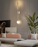 Luxury Gold Linear Up and Down Lights Indoor