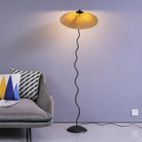 Vintage Pleated Living Room LED Floor Lamps